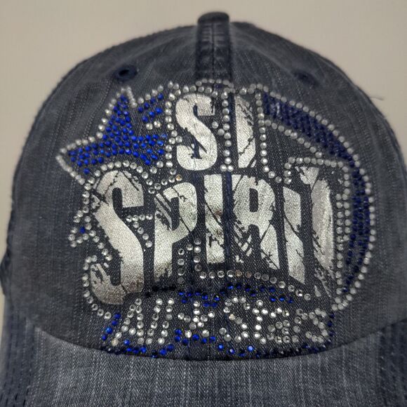 SI Spirit All Stars Women's Strapback Mesh Back Hat Blue OSFAS Shiny Graphic - Picture 4 of 11